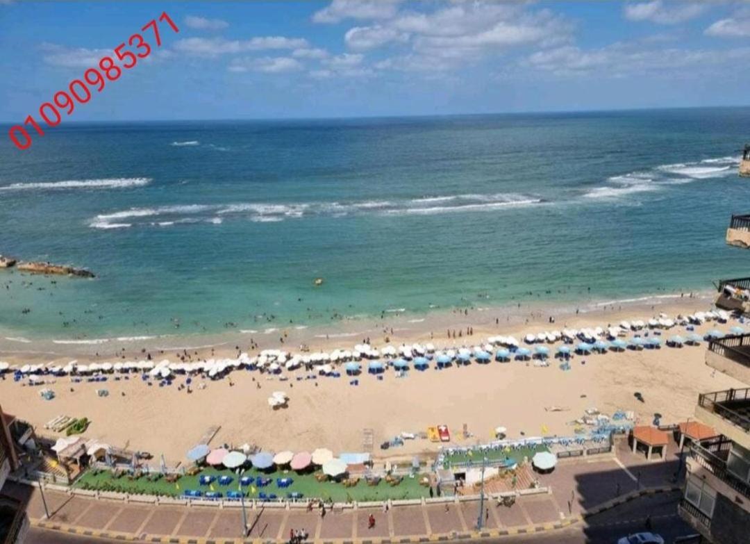 אלכסנדריה Panoramic Sea View Zamzm Flat Miami Family شقة فندقية زمزم بانورما بشاطئ ميامي - الاسكندرية صف اول مباشر علي بحر - عائلات فقط מראה חיצוני תמונה